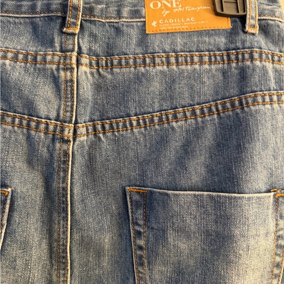 Pre owned One Teaspoon Cadillac denim skirt , size 27 - high waist / longline - Picture 7 of 8